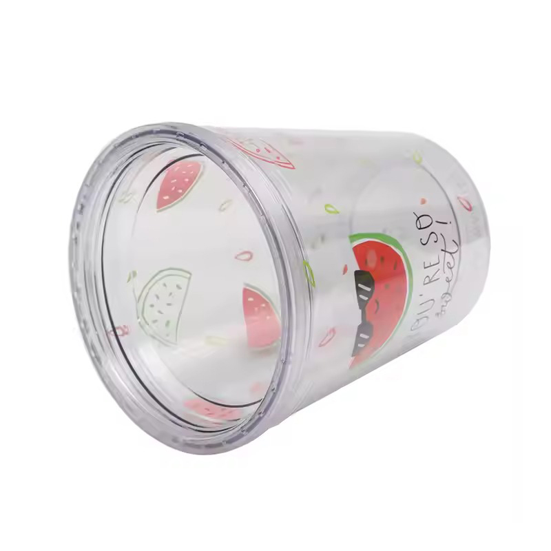 Dome unicorn straw shiny Plastic tumbler