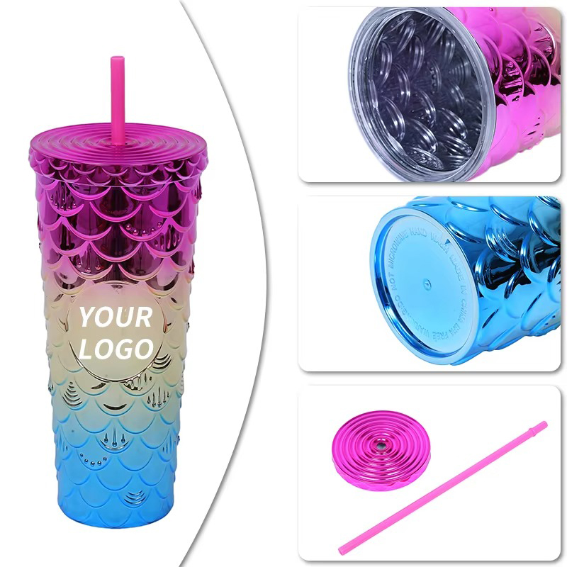 Creative decorative shiny Plastic tumbler