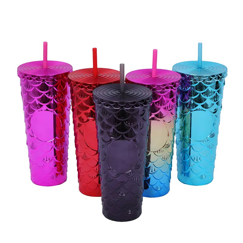 Creative decorative shiny Plastic tumbler