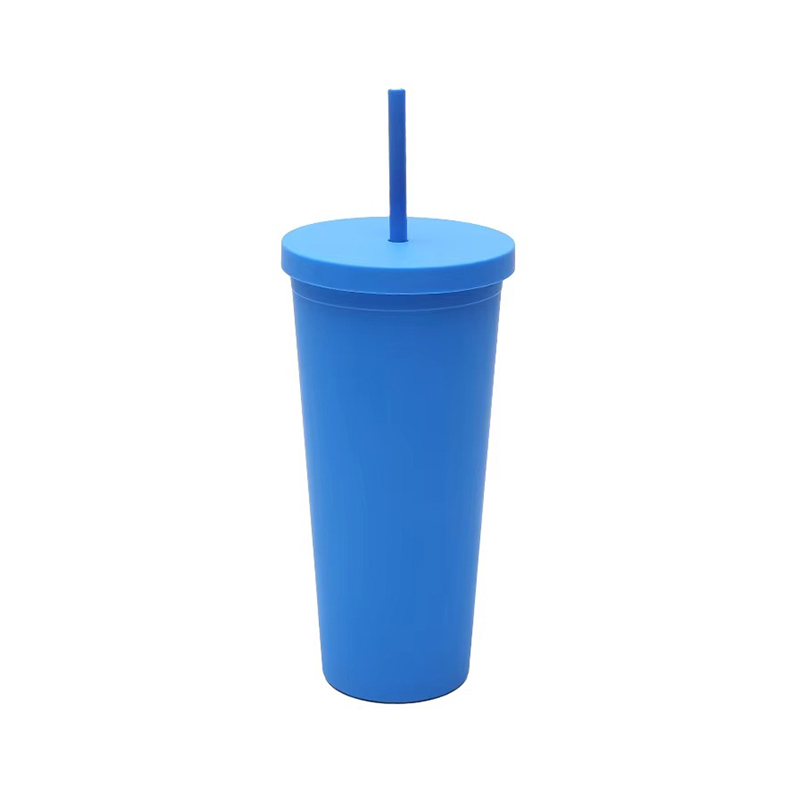 710ML Insulated handheld multiple color Plastic tumbler