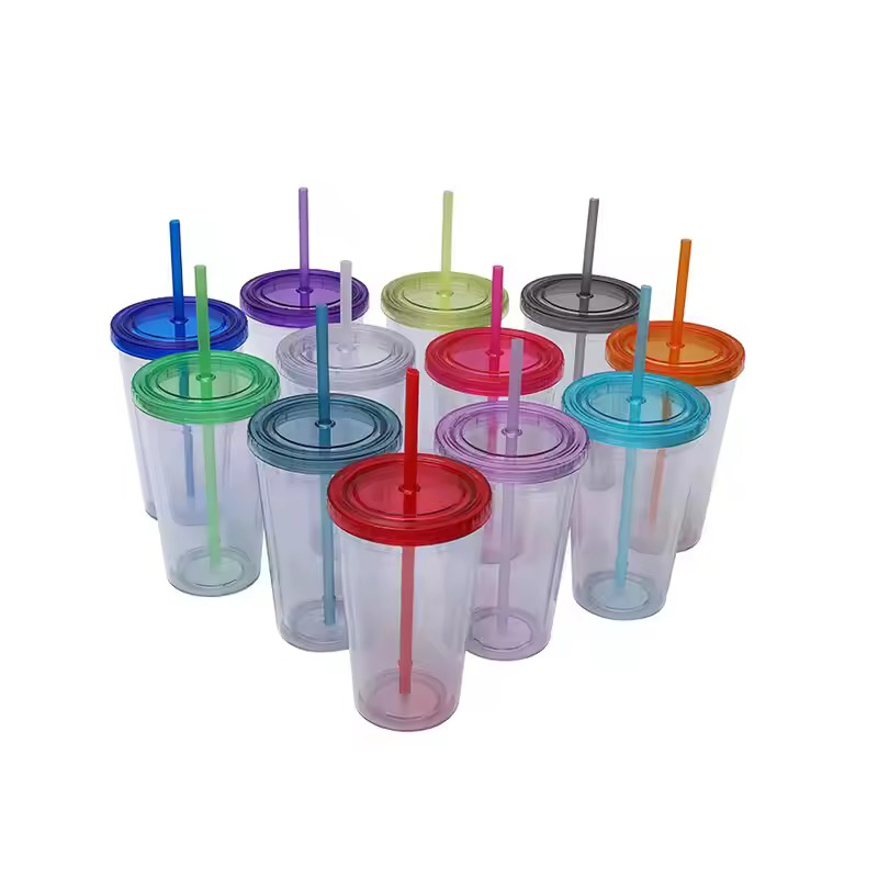 Colorful simple water cup Plastic tumbler