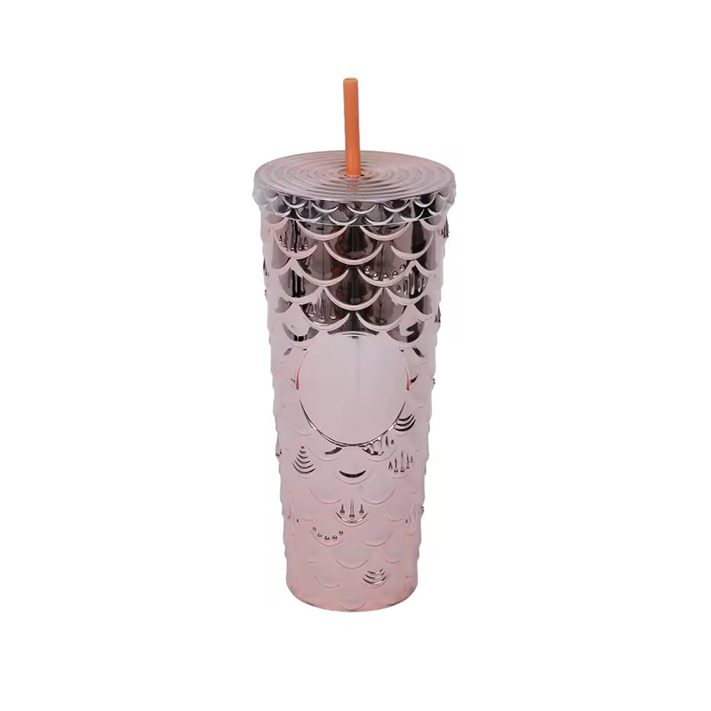 Creative decorative shiny Plastic tumbler