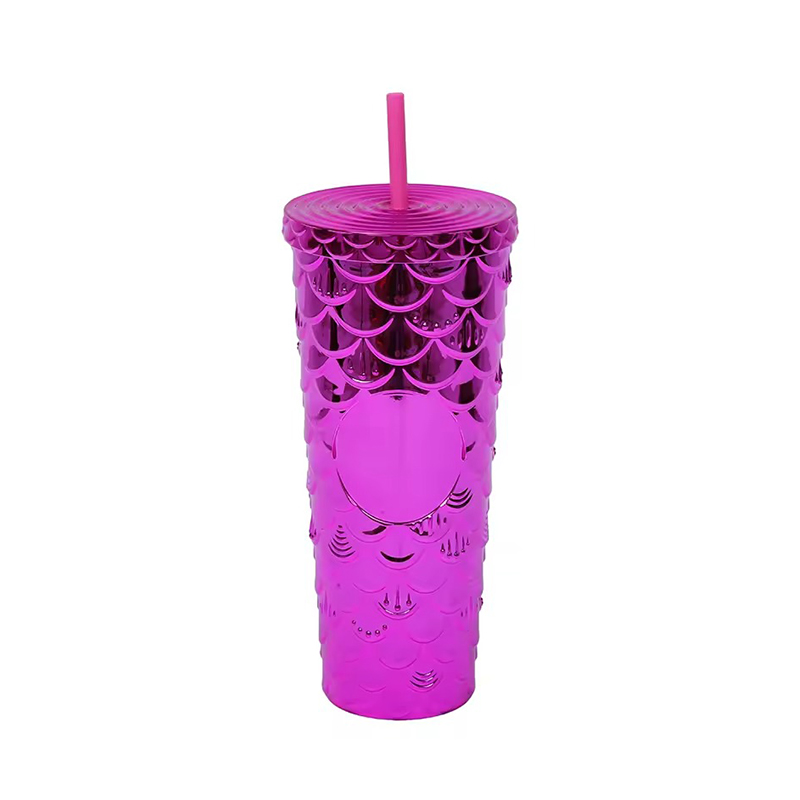 Creative decorative shiny Plastic tumbler