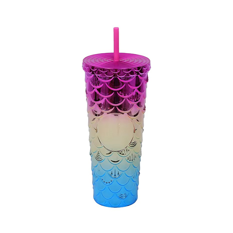 Creative decorative shiny Plastic tumbler