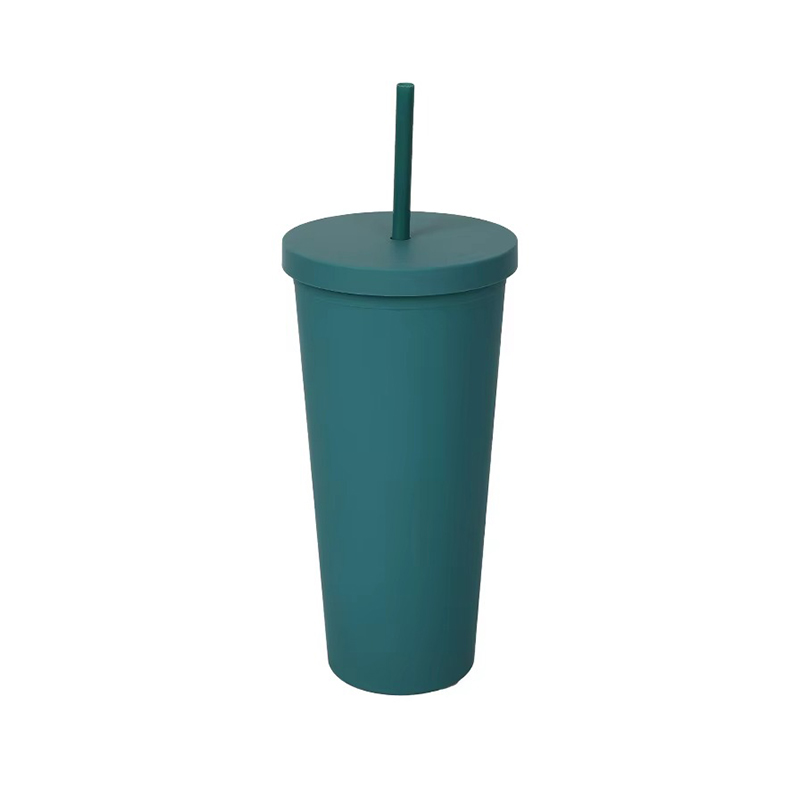 710ML Insulated handheld multiple color Plastic tumbler