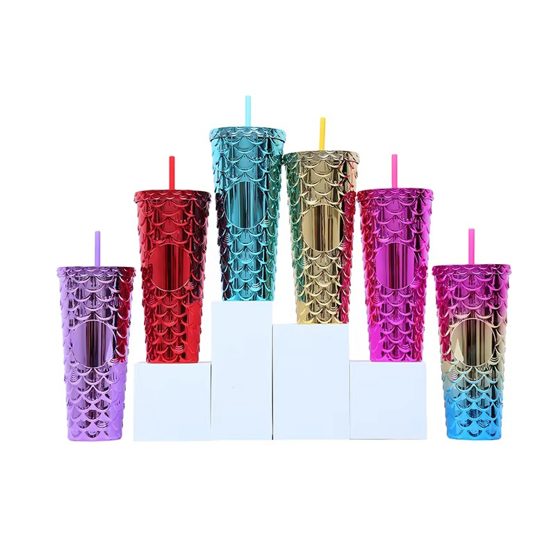 Creative decorative shiny Plastic tumbler