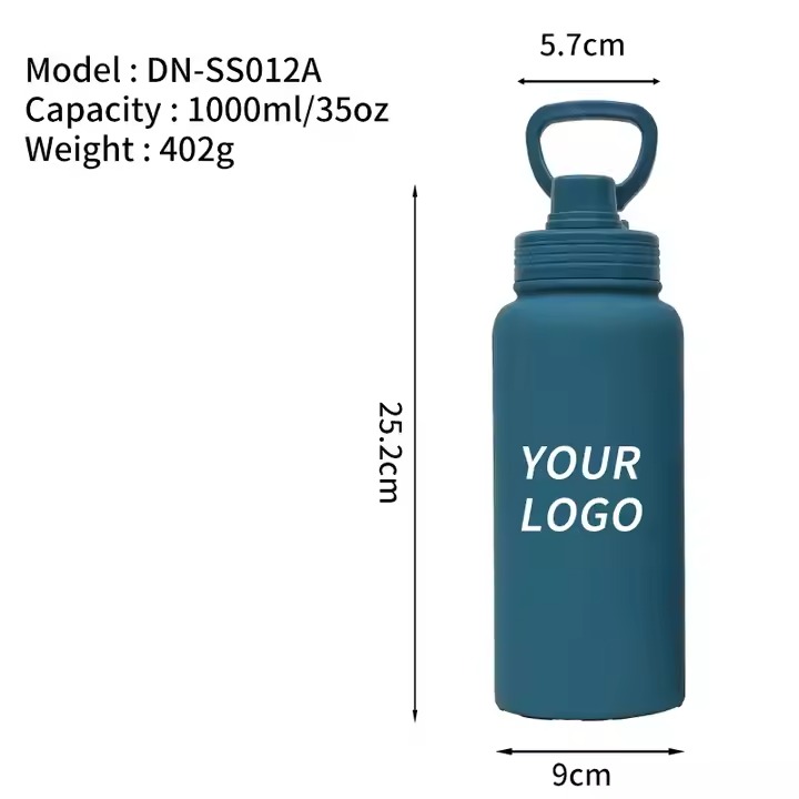 Vacuum large capacity reusable Insylated water bottle