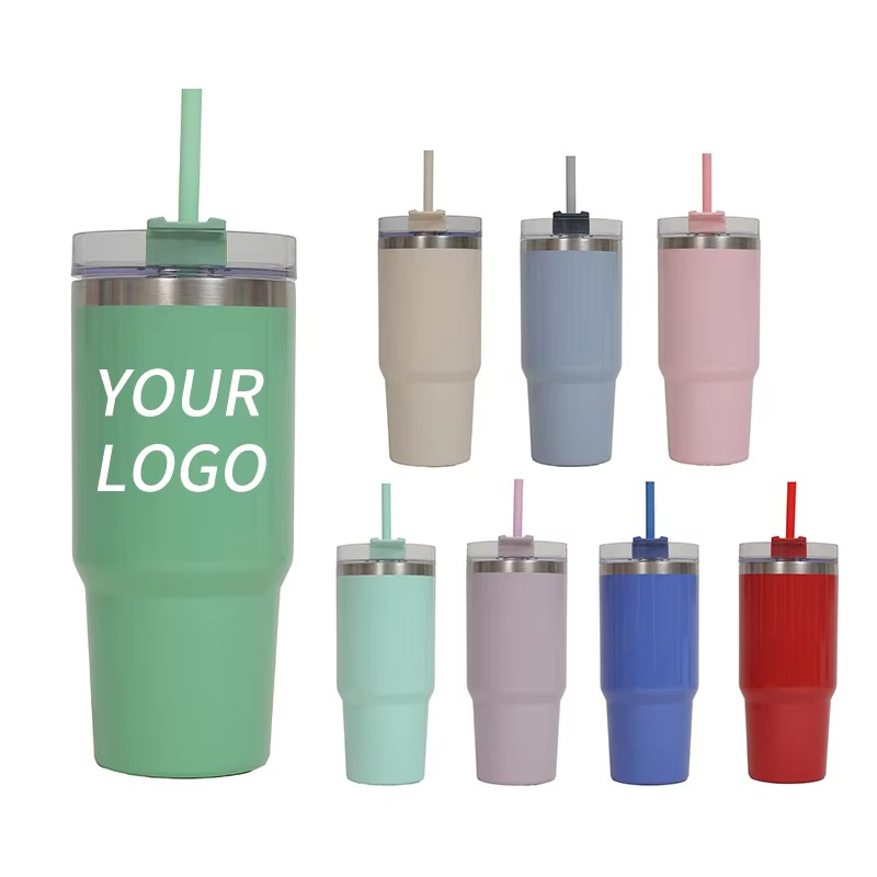 Food grade Auto mug with straw