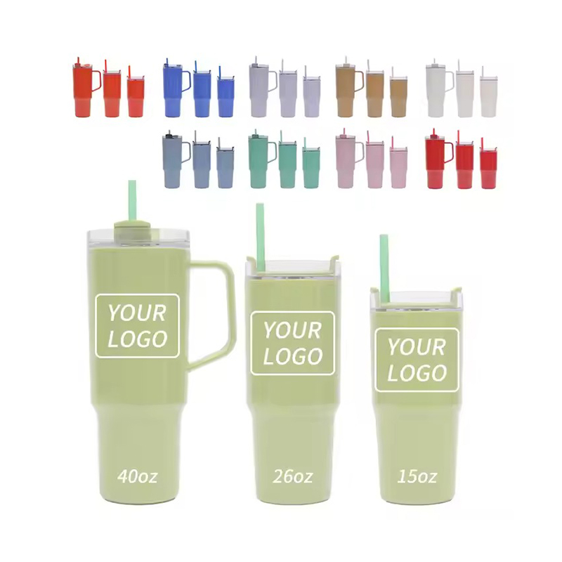 Large capacity plastic frosted set Auto mug