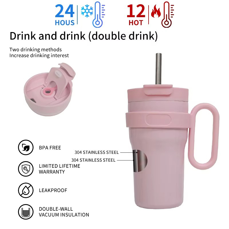 Portable heat-insulated sports Auto mug