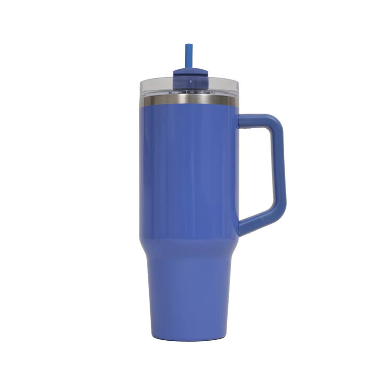 Wide mouth coated Auto mug with handle