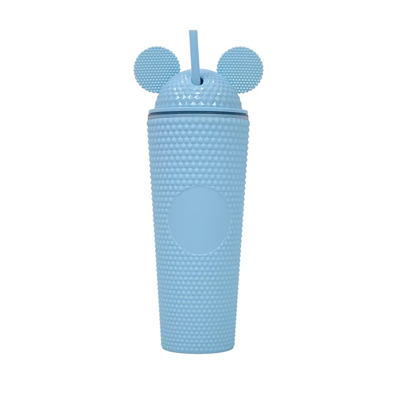 Large capacity surface texture Plastic tumbler