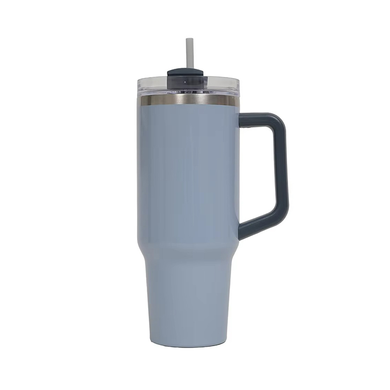 Wide mouth coated Auto mug with handle