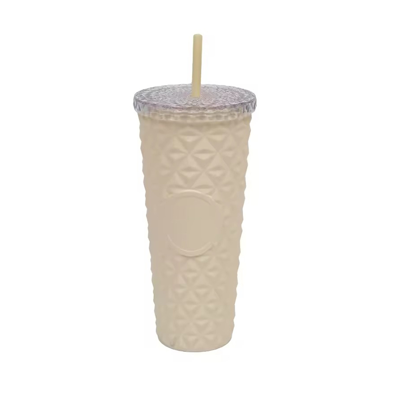 Sports Wide Mouth Lid Straw Plastic tumbler