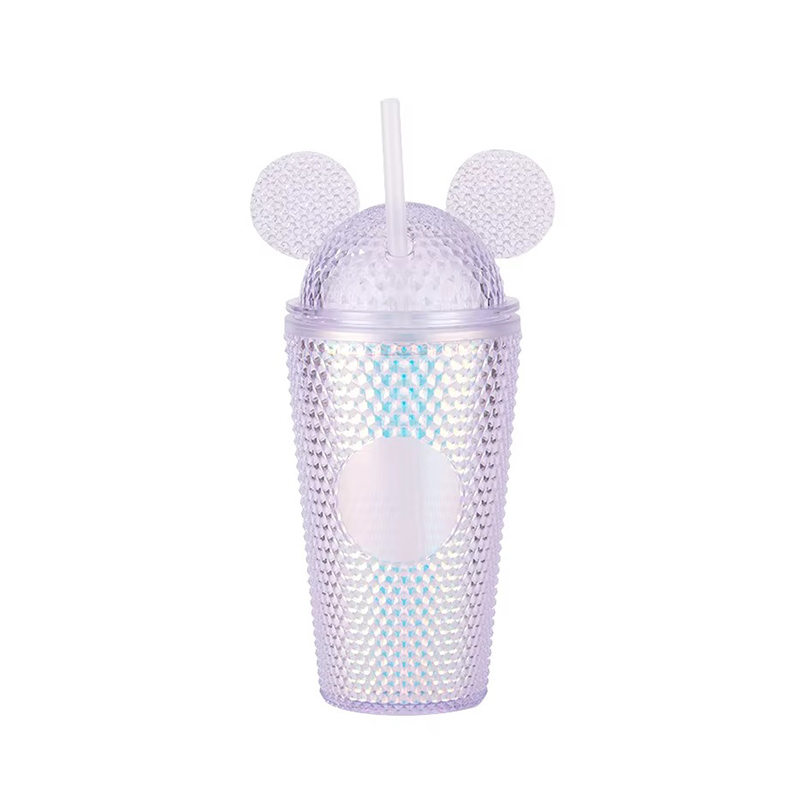 Spiked texture double layer Plastic tumbler