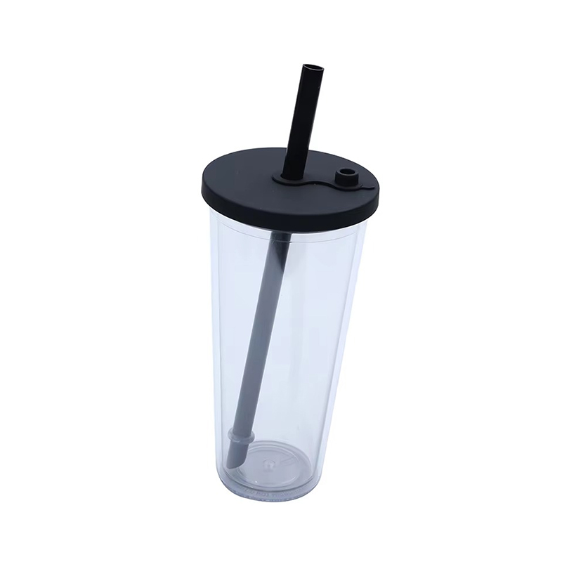 Customizable multi-color transparent Plastic tumbler