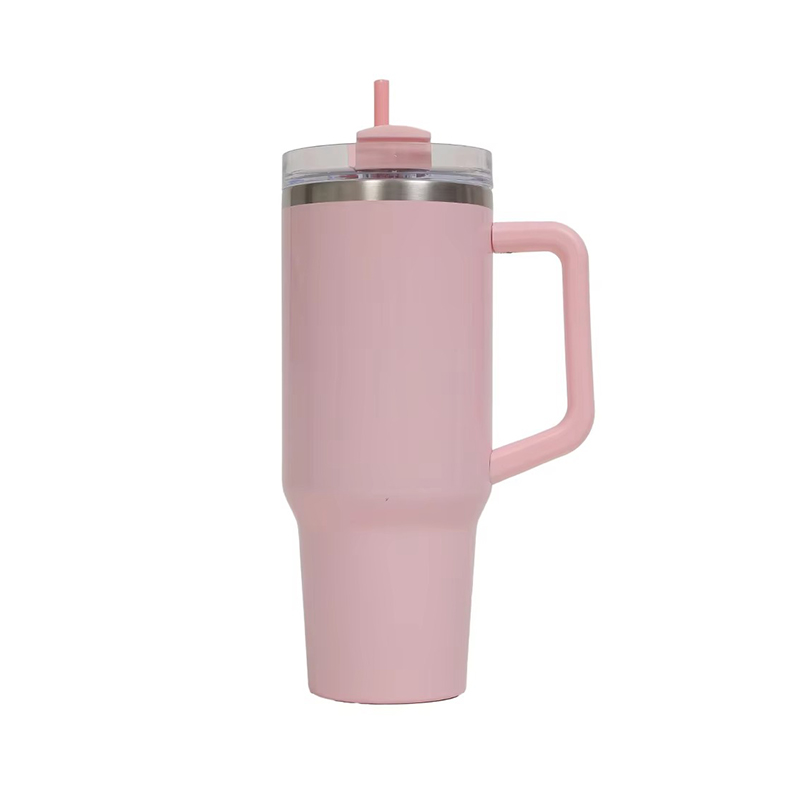 Wide mouth coated Auto mug with handle