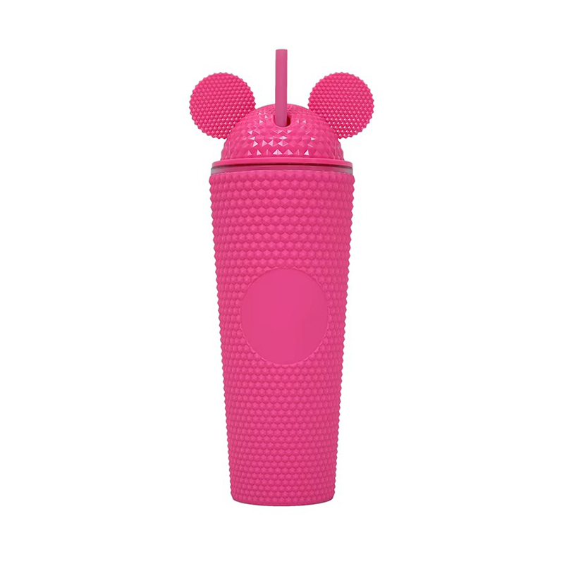 Large capacity surface texture Plastic tumbler