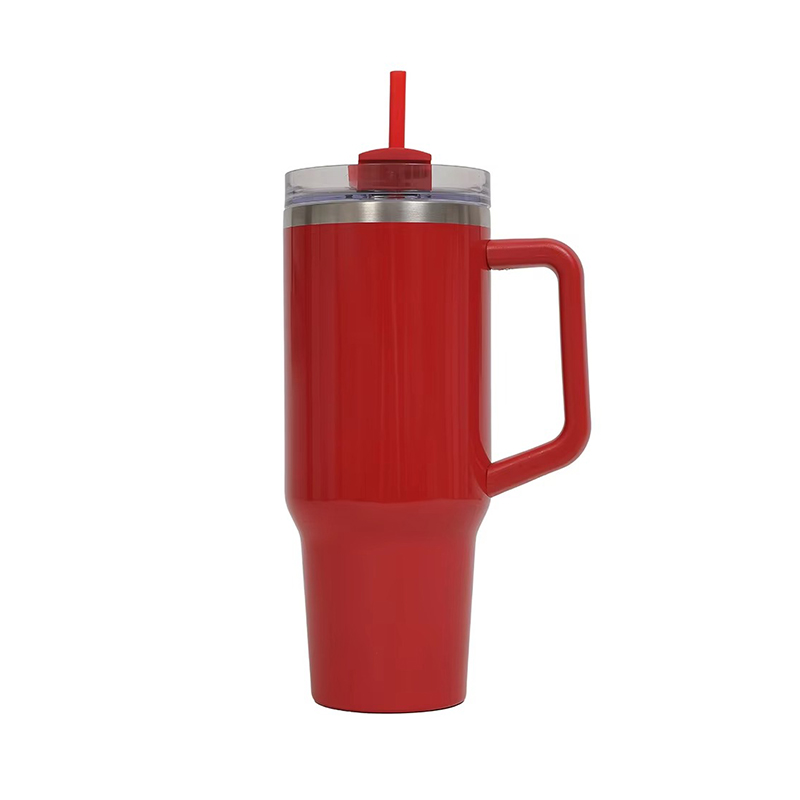 Wide mouth coated Auto mug with handle