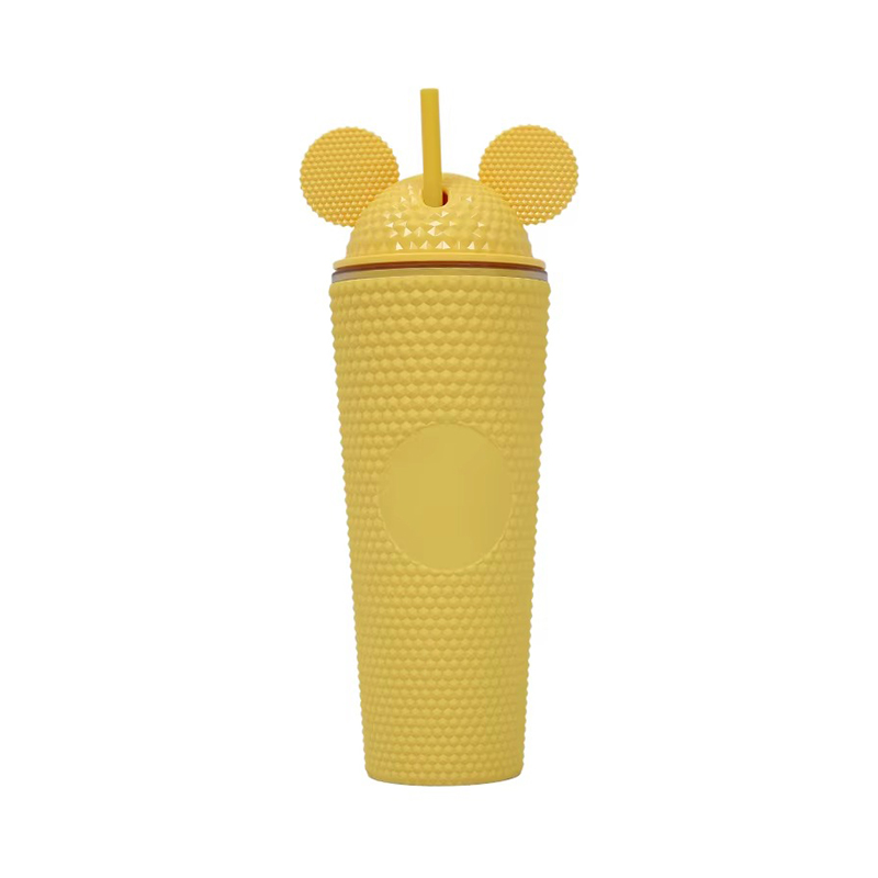 Large capacity surface texture Plastic tumbler