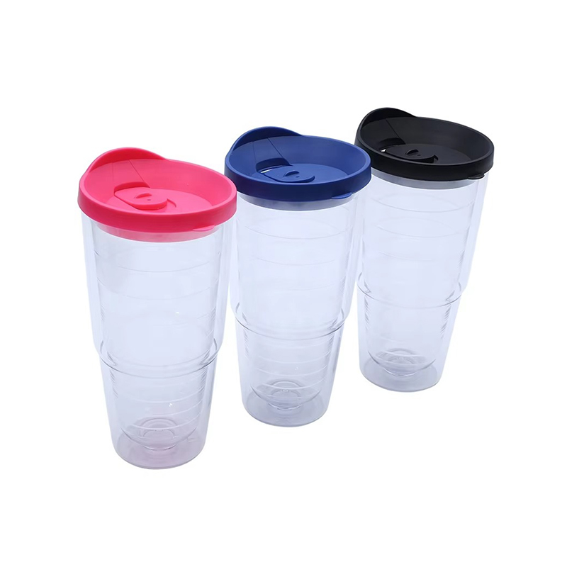 Various colors silicone cup lid Plastic tumbler