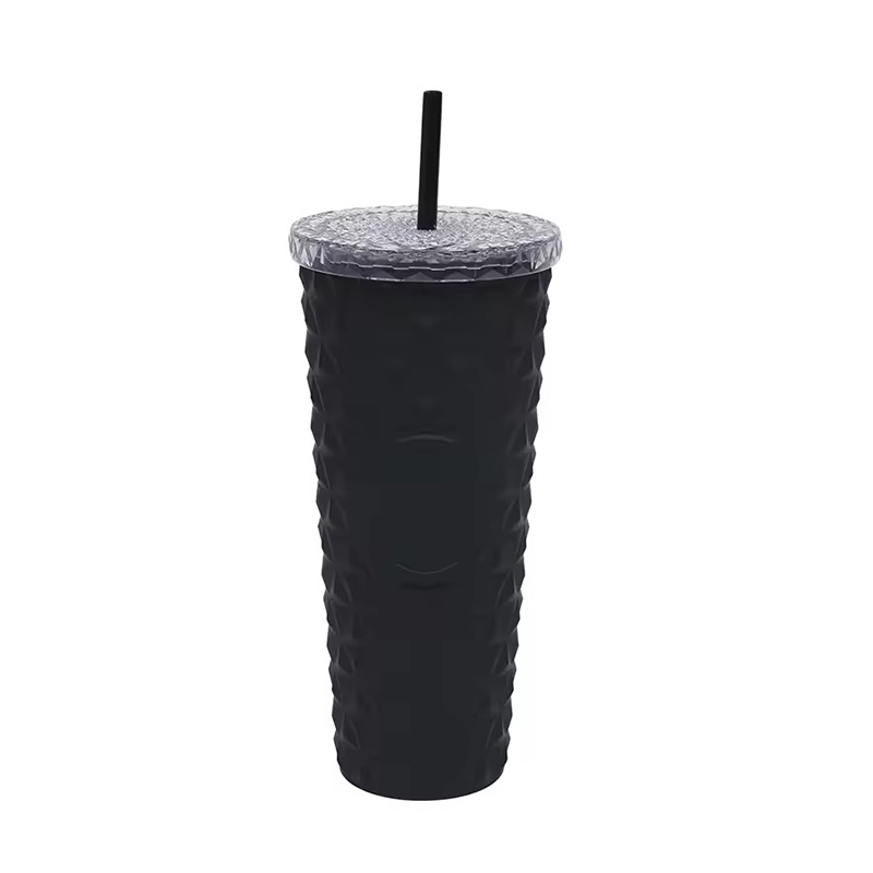 Sports Wide Mouth Lid Straw Plastic tumbler