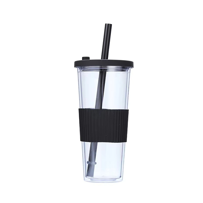 Customizable multi-color transparent Plastic tumbler