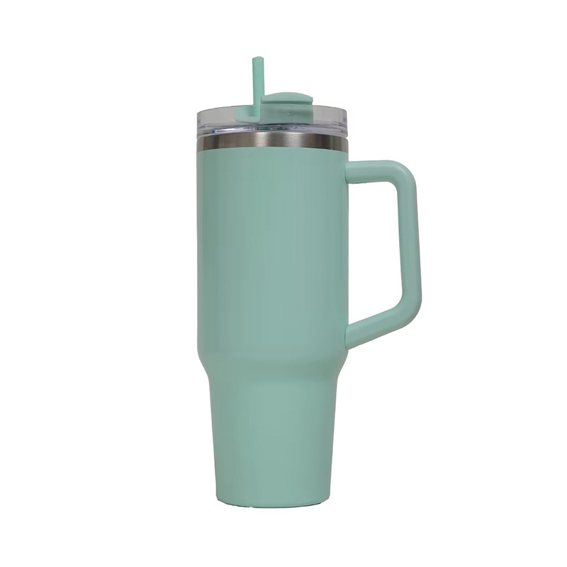 Wide mouth coated Auto mug with handle