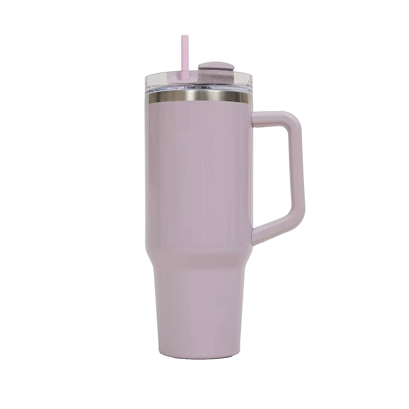 Wide mouth coated Auto mug with handle