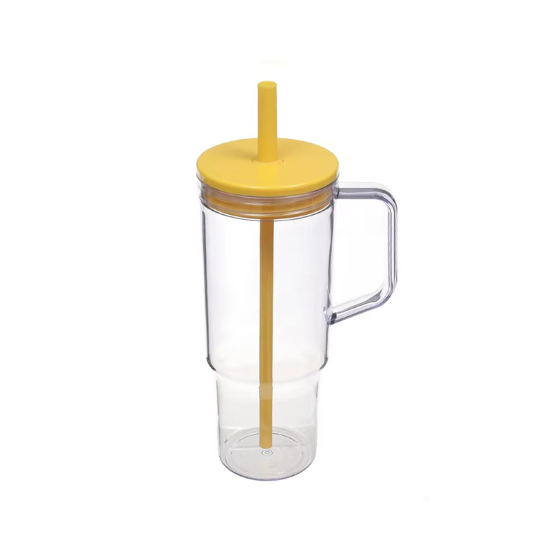 Handle straw sealed lid simple decoration Auto mug