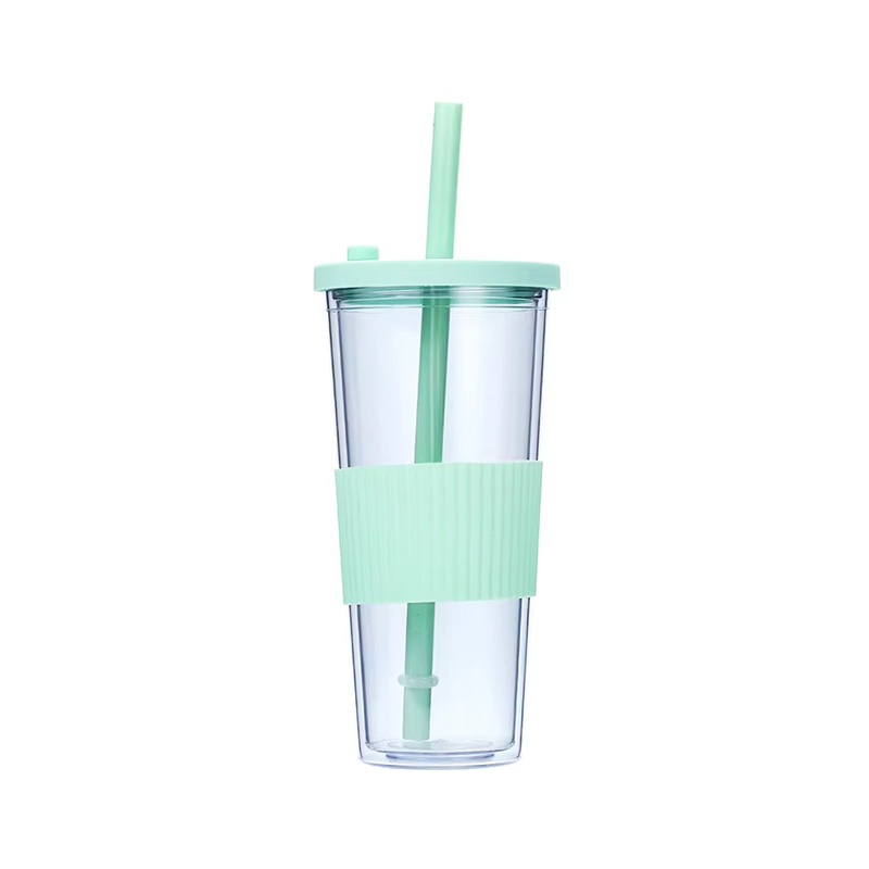 Customizable multi-color transparent Plastic tumbler