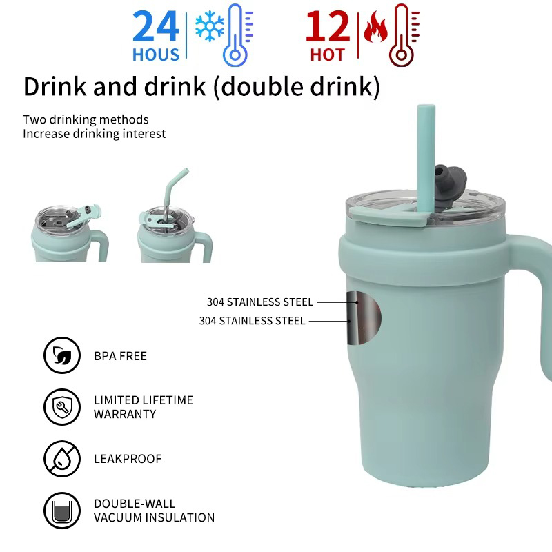 Vacuum portable double layer Auto mug