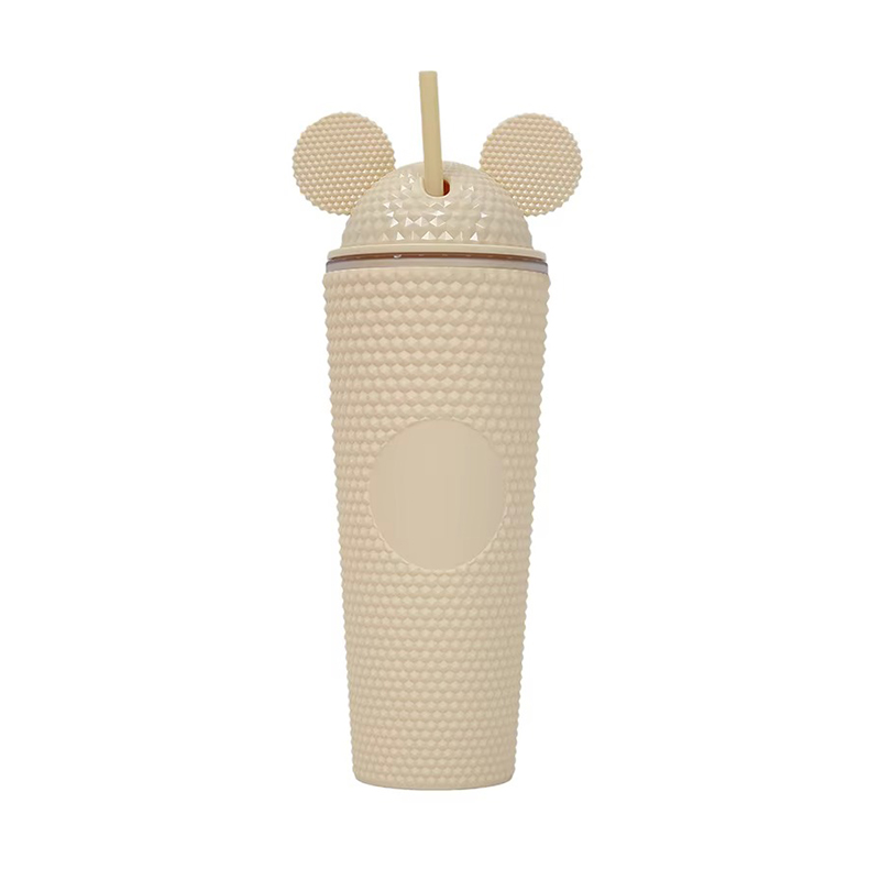 Large capacity surface texture Plastic tumbler