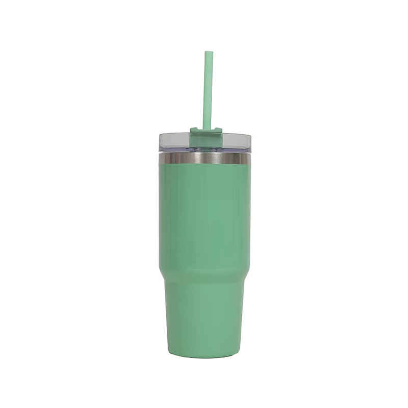 Food grade Auto mug with straw