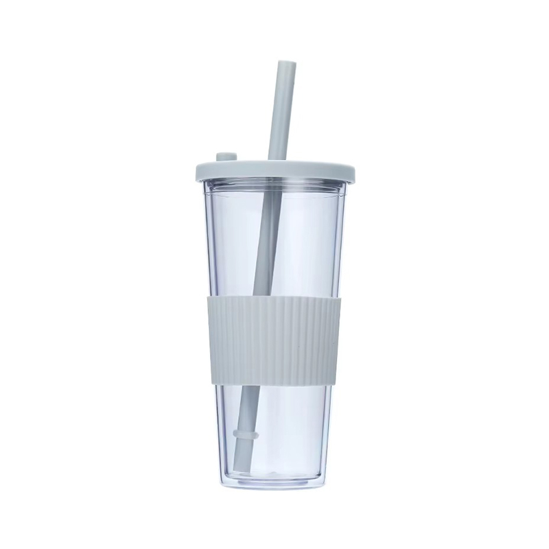 Customizable multi-color transparent Plastic tumbler