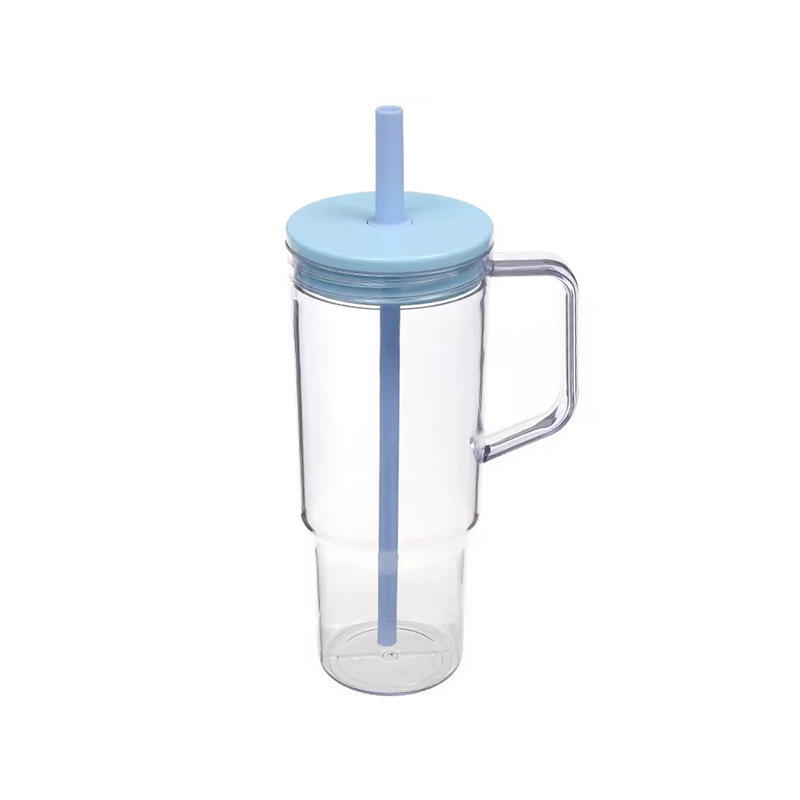 Handle straw sealed lid simple decoration Auto mug