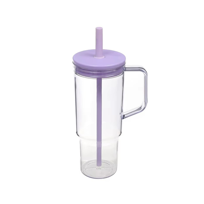 Handle straw sealed lid simple decoration Auto mug