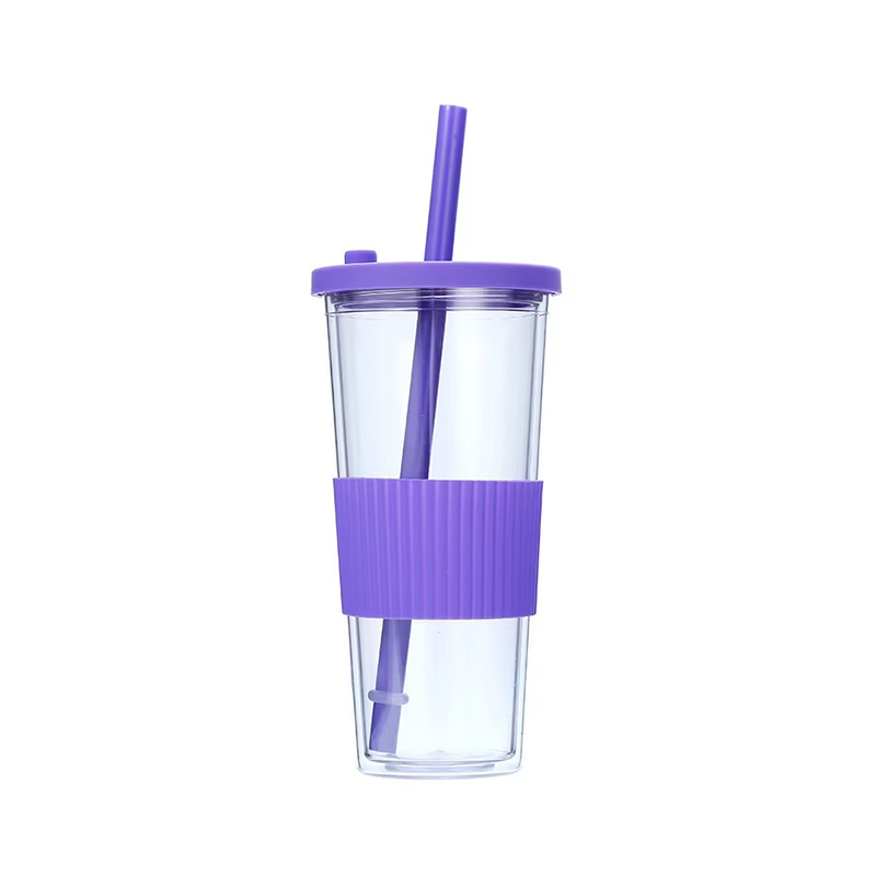 Customizable multi-color transparent Plastic tumbler