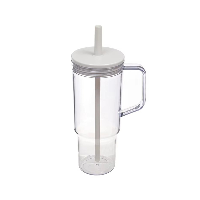 Handle straw sealed lid simple decoration Auto mug