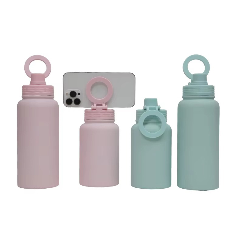 Stainless steel lid wide mouth  insylated water bottle