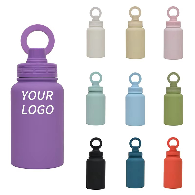 Stainless steel lid wide mouth  insylated water bottle