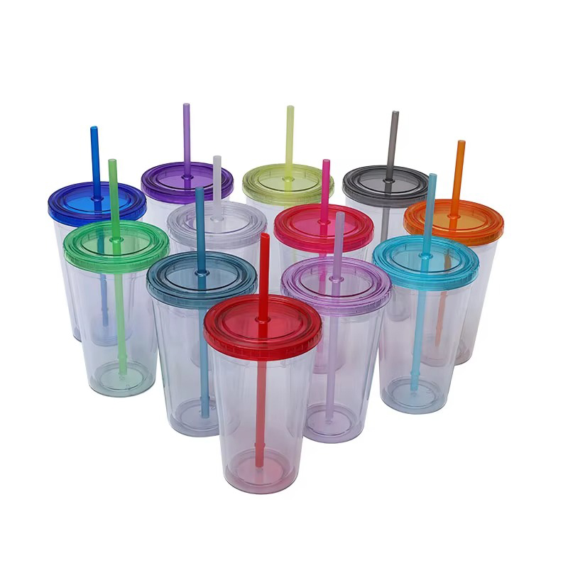 Colorful simple water cup plastic tumbler