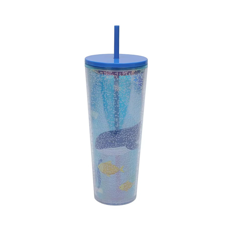 Cartoon pattern water bottle plastic tumbler