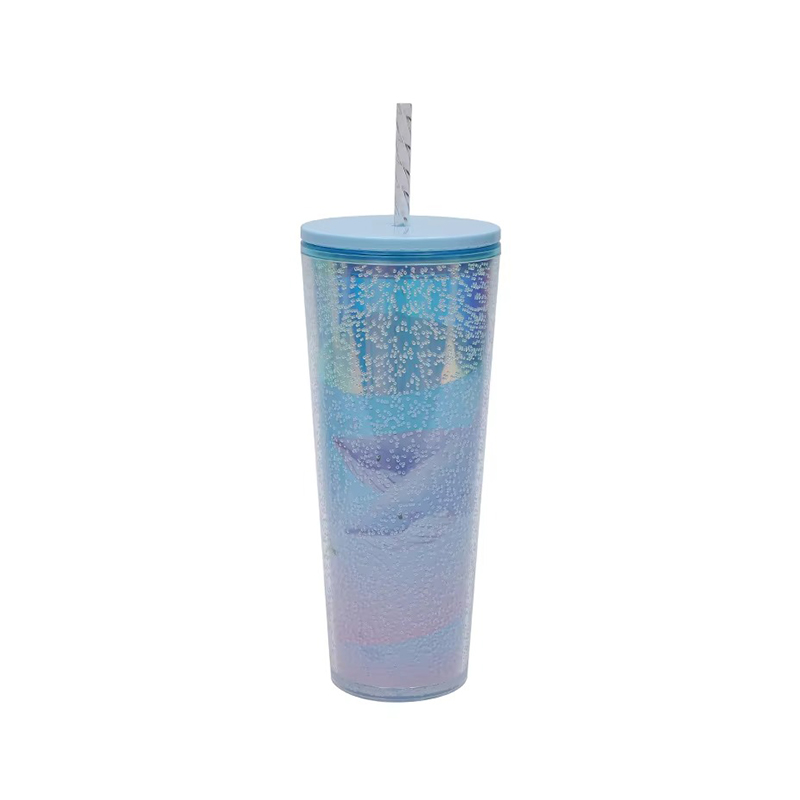 Cartoon pattern water bottle plastic tumbler