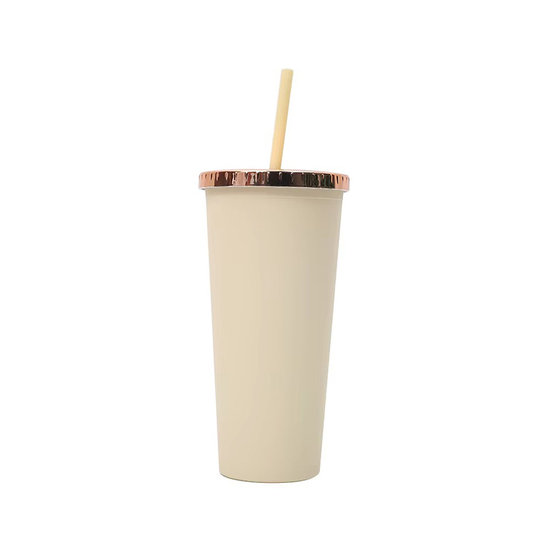 24oz snowflake insulated plastic tumbler