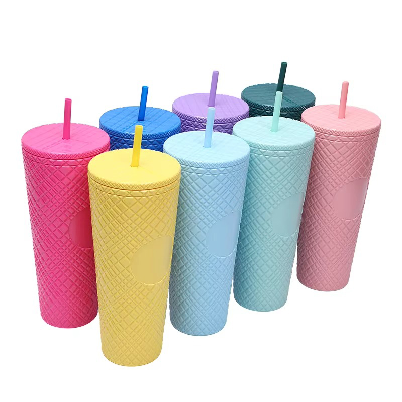 Camping double decker drinks plastic tumbler