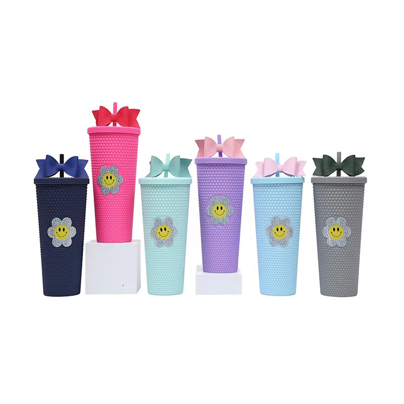 Matte cartoon accessories plastic tumbler