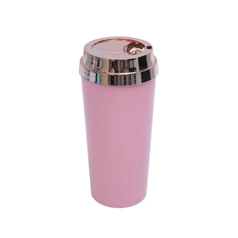 Travel coffee plastic tumbler with lid