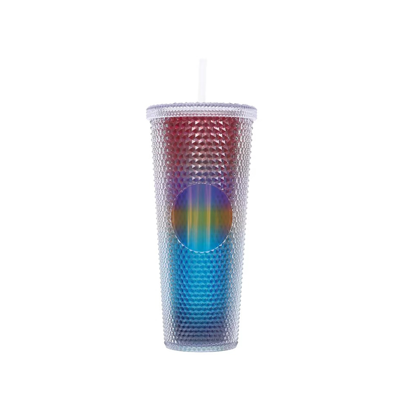 Diamond durian insulation plastic tumbler