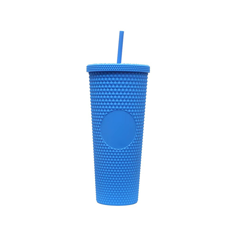 Large capacity matte plastic tumbler